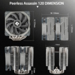 Dual-Tower Procesoriaus (CPU) aušintuvas Thermalright Peerless Assassin 120 - Image 8