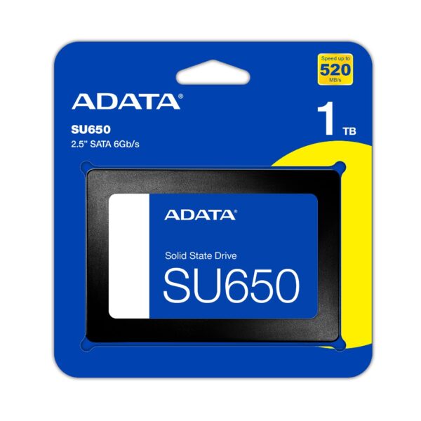 ADATA SU650 1TB 2.5 SATA III SSD iki 520MB/s - Image 1