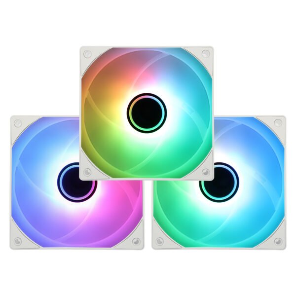 Korpuso aušintuvai Thermalright 120mm ARGB TL-C12W-S V3 BALTI 3vnt - Image 2