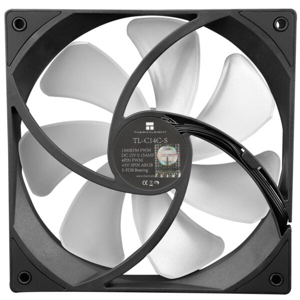TL-C14C-S,,. Korpuso aušintuvas Thermalright 140mm ARGB TL-C14C-S JUODAS 1vnt - Image 6
