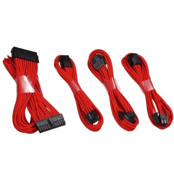 Kabelių prailginimai Cable Mods Extensions Sleeves RAUDONA