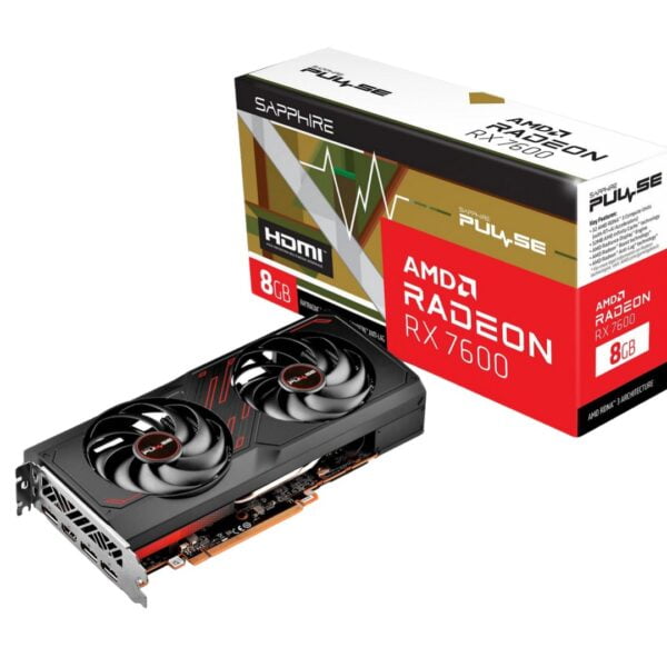 SAPPHIRE PULSE AMD Radeon RX 7600 GAMING OC 8GB DDR6 - Image 1