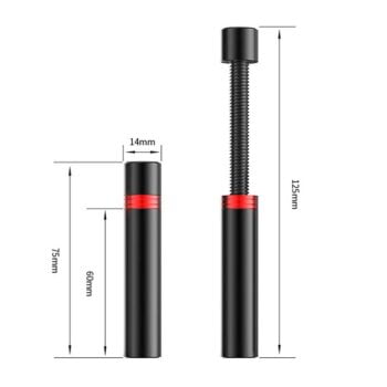 Vaizdo plokštės GPU teleskopinis laikiklis JUODAS 75-125mm (atrama, support, anti-bend)