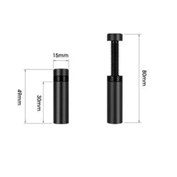 Vaizdo plokštės GPU teleskopinis laikiklis JUODAS 49-80mm (atrama, support, anti-bend)