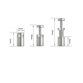 Vaizdo plokštės GPU teleskopinis laikiklis SIDABRINIS 27-50mm (atrama, support, anti-bend)