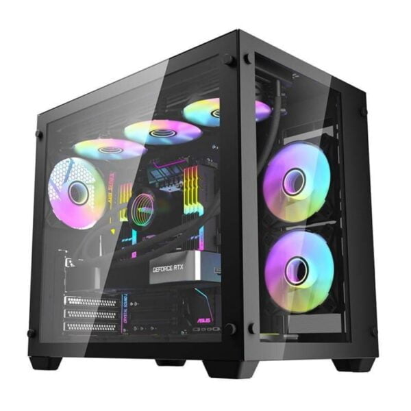 Kompiuterio korpusas Darkflash C285 Black ATX - Image 1