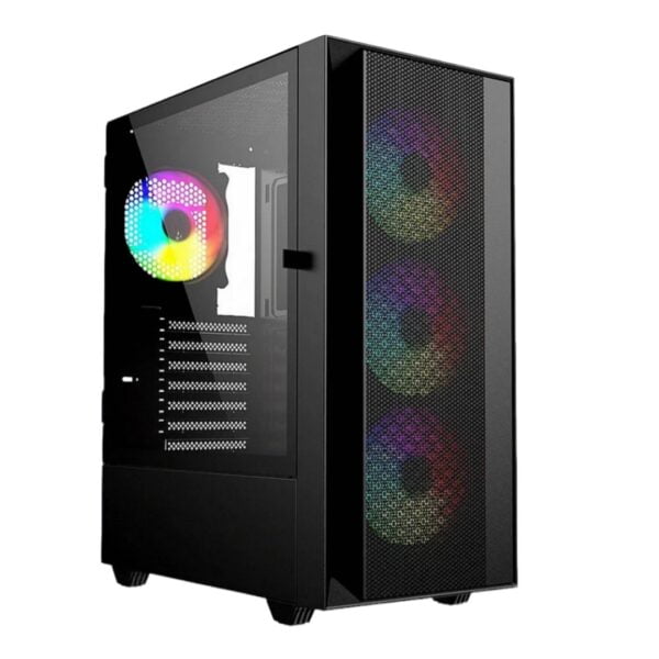 Kompiuterio korpusas Gembird Fornax 4000 ARGB Black ATX - Image 1