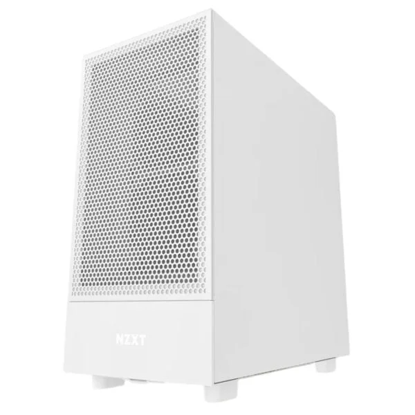 NZXT H5 Flow TG White (Baltas) ATX kompiuterio korpusas - Image 6