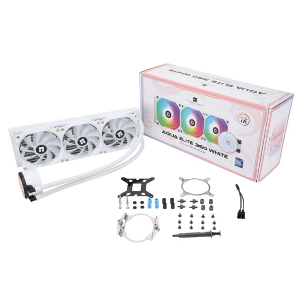 Procesoriaus (CPU) aušintuvas AIO Thermalright Aqua Elite 360 BALTAS - Image 9