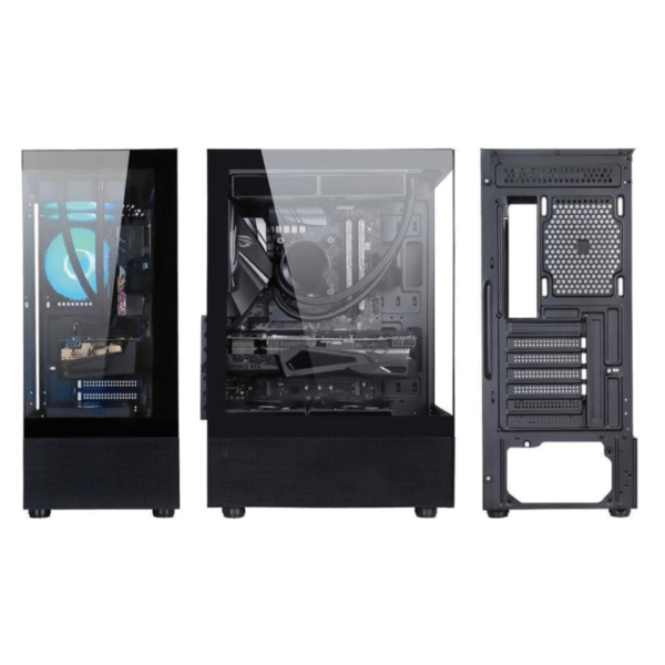 Kompiuterio korpusas GOLDEN TIGER Raider DK-6 TG Black ATX - Image 2