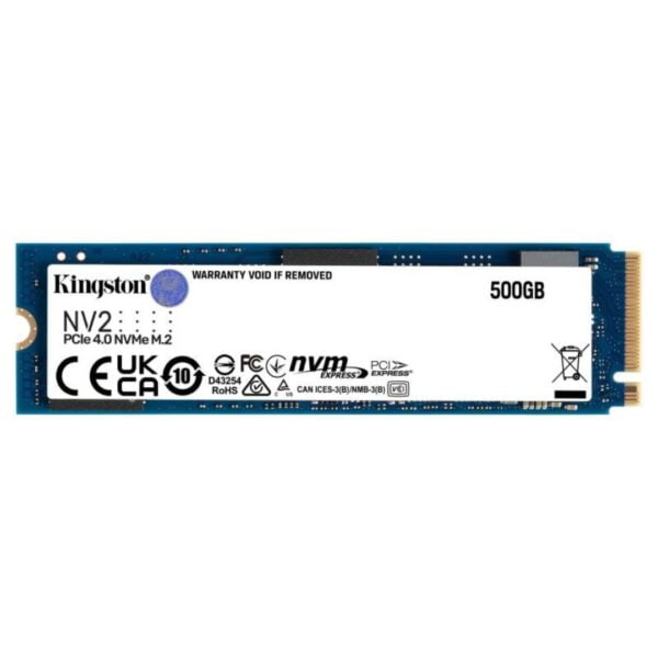 500GB Kingston NV2 NVMe PCIe 4.0 SSD M.2 iki 3500MB/s - Image 2
