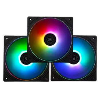 Korpuso aušintuvai Thermalright 120mm ARGB TL-S12-S X3 JUODI 3vnt