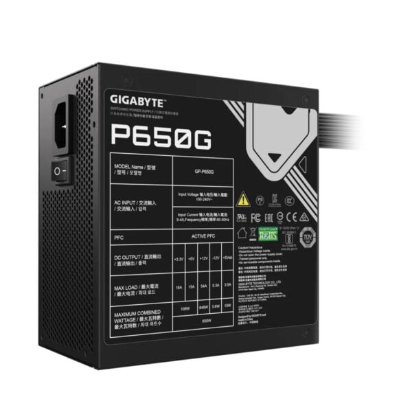 GIGABYTE GP-P650G 650W 80+ Gold Non-Modular PSU - Image 5