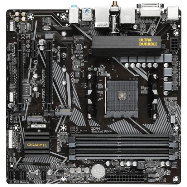 GIGABYTE B550M DS3H AC WiFi AM4 mATX - Image 2