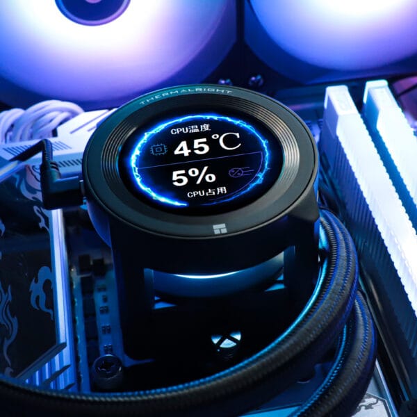 5 Procesoriaus (CPU) aušintuvas Thermalright Core Vision 360 AIO su LCD Ekranu JUODAS - Image 8