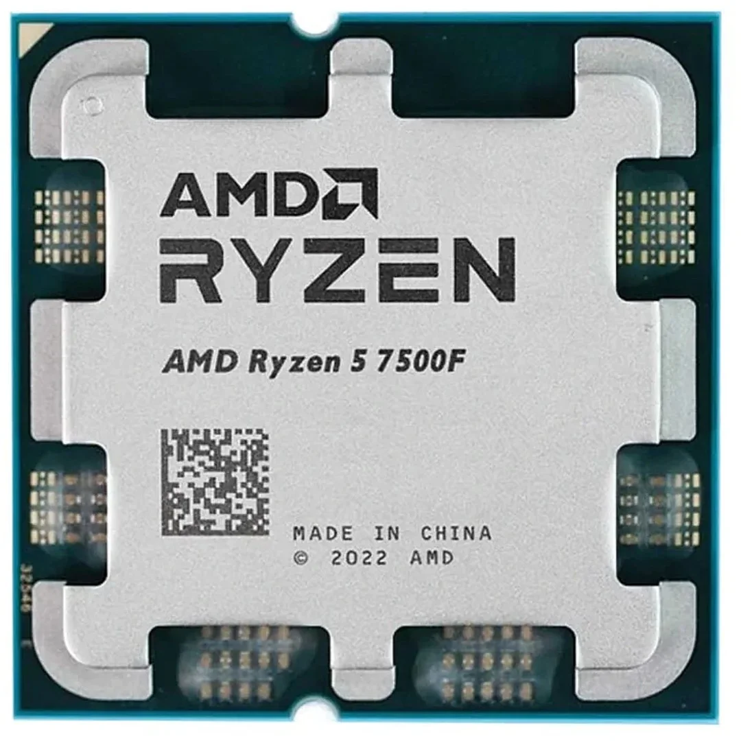 AMD Ryzen 5 7500F TRAY 6 Cores 12 Threads 32MB Cache Boost up to 5 GHz (100-000000597) - Image 1