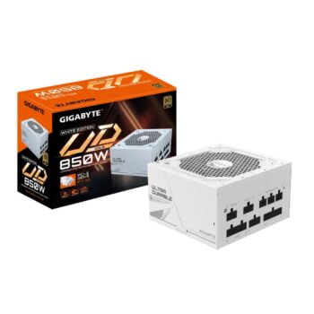GIGABYTE UD850GM PG5W 850W 80+ Gold Modular PSU (PCIe 5.0 GPU palaikymas) Baltas