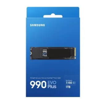 1TB Samsung 990 EVO PLUS PCIe 4.0 x4 / 5.0 x2 NVMe M.2 SSD iki 7150 MB/s