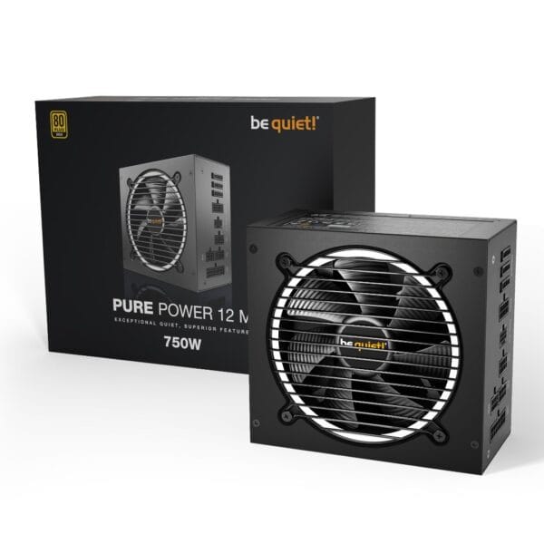 Be quiet! PURE POWER 12 M 750W 80+ Gold Modular PSU (Juodas) - Image 1