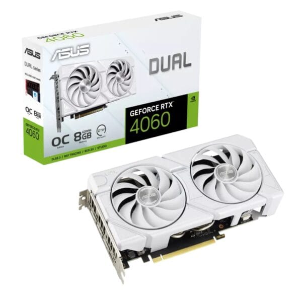 ASUS Dual GeForce RTX 4060 EVO WHITE OC Edition 8GB GDDR6 - Image 1