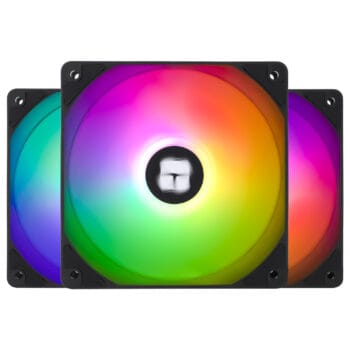 Korpuso aušintuvai Thermalright 120mm TL-C12C-S ARGB JUODI 3 vnt.