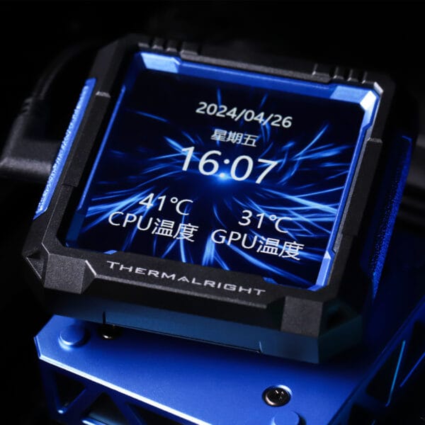 Procesoriaus (CPU) aušintuvas Thermalright Frozen Warframe PRO 360 AIO (7cm 320x320 LCD ekranas) juodas - Image 8