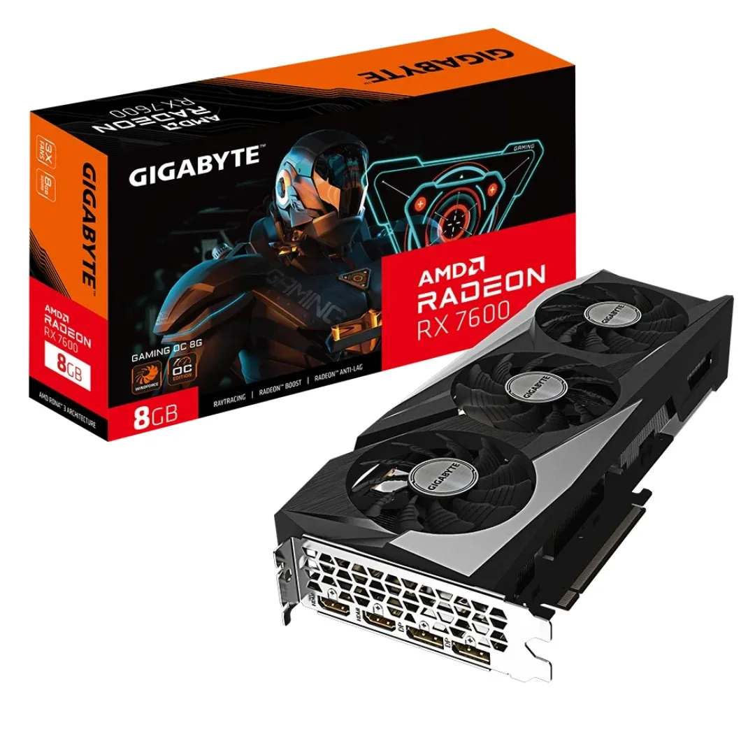 GIGABYTE Radeon RX 7600 Gaming OC 8GB DDR6 - Image 1