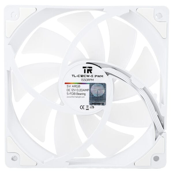 2 Korpuso aušintuvai Thermalright 120mm TL-C12CW-S ARGB BALTI 3 vnt. - Image 3