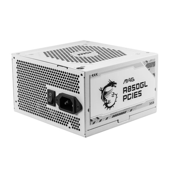 MSI MAG A850GL WHITE PCIE5 850W 80+ Gold Modular PSU (PCIe 5.0 GPU palaikymas) (BALTAS) - Image 2