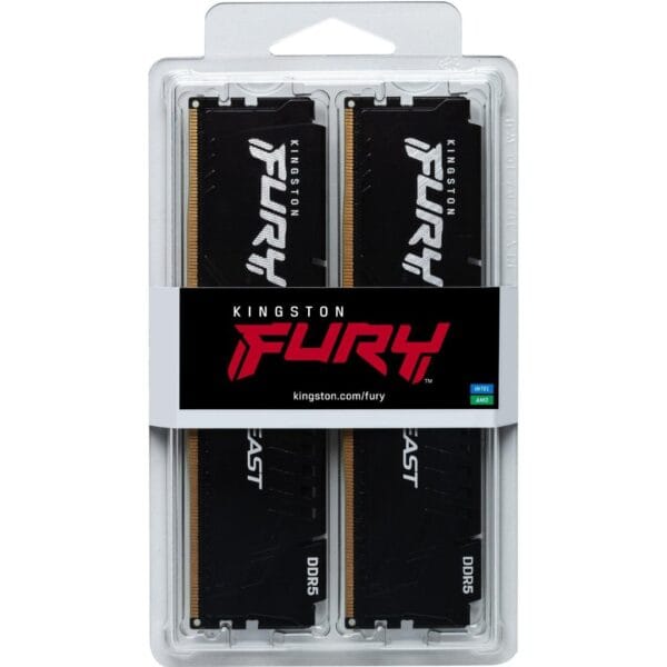 Kingston FURY Beast DDR5 16GB (2x8GB) 5600MHz C40 KF556C40BBK2-16 - Image 1