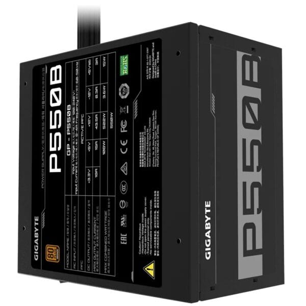 GIGABYTE P550B 550W 80+ Broze Non-Modular PSU - Image 3