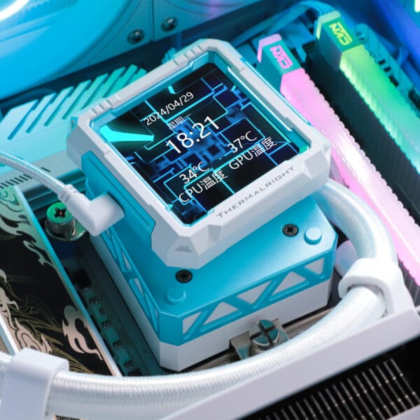 Procesoriaus (CPU) aušintuvas AIO Thermalright Frozen Warframe PRO 360 Baltas ARGB - Image 2