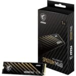 1TB MSI SPATIUM M460 NVMe M.2 PCIe Gen 4.0x4 SSD iki 5000MB/s