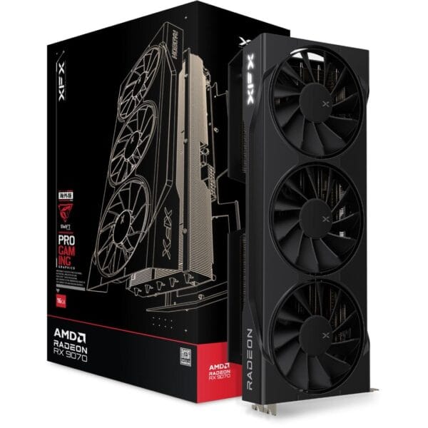 XFX Swift AMD Radeon RX 9070 OC Triple Fan Gaming Edition 16GB GDDR6 RDNA 4 RX-97SWFB3BA - Image 1