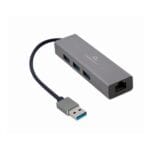 CABLEXPERT Tinklo adapteris A-AMU3-LAN-01 USB 3.0 Gigabit network adapter with 3-port USB 3.1 hub - Image 2