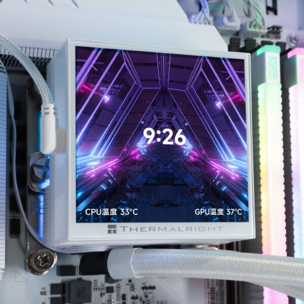 Procesoriaus (CPU) aušintuvas Thermalright Hyper Vision 360 ARGB WHITE (Baltas) AIO  CPU Cooler - Image 10