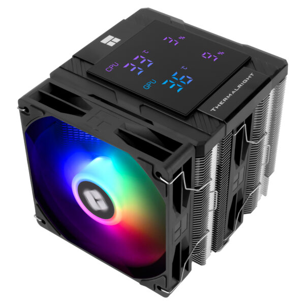 3 Dual-Tower Procesoriaus (CPU) aušintuvas Thermalright Peerless Assassin 120 Digital ARGB BLACK (Juodas) - Image 3