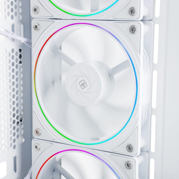 Korpuso aušintuvai Thermalright 120mm ARGB TL-S12RW BALTI 3vnt. Reverse Blade (Atvirkštinis) - Image 7