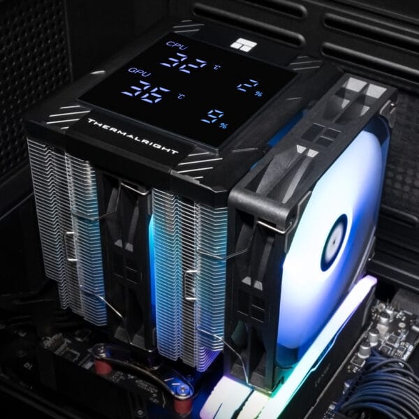 9 Dual-Tower Procesoriaus (CPU) aušintuvas Thermalright Peerless Assassin 120 Digital ARGB BLACK (Juodas) - Image 7