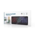Gembird KB-UML-03 Slim RGB apšvietimas multimedija klaviatūra