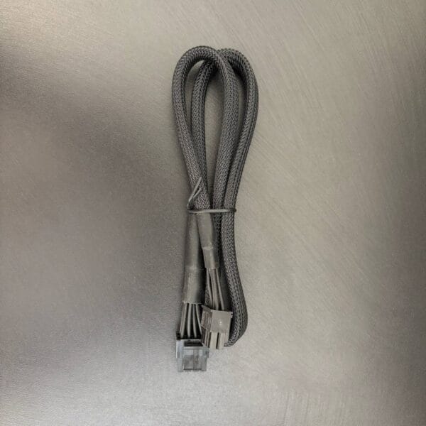 Corsair CPU Type 4 (Tinka Type 3) Sleeved black EPS 8 (4+4) Pin kabelis (Orginalus) - Image 2