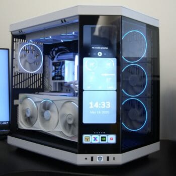 Stacionarus žaidimų-darbo kompiuteris Ryzen 7 9800X3D B850 WIFI7 64GB DDR5 2TB NVMe SSD RTX 5080 16GB (P688)