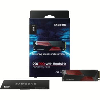 Samsung 990 PRO with Heatsink 4TB M.2 NVMe SSD Gen 4.0 iki 7450 MB/s
