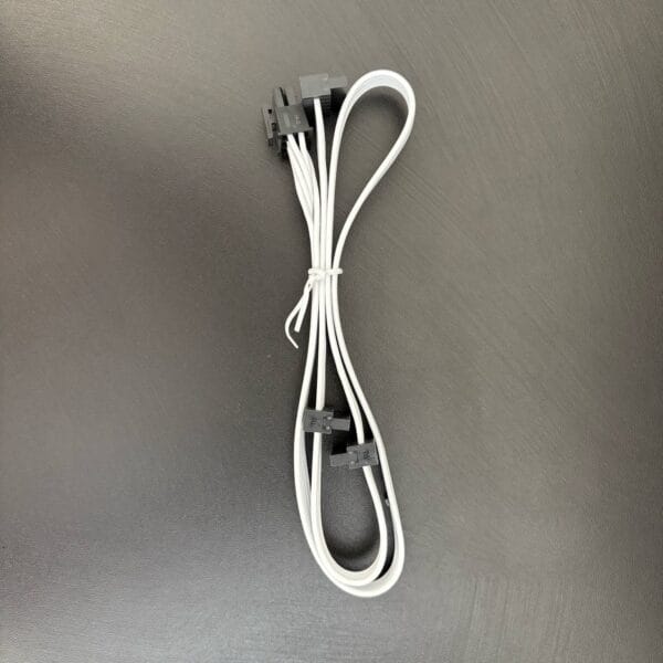 Corsair SATA Cable, Type 4 (Generation 3) - White (Orginalus) - Image 2