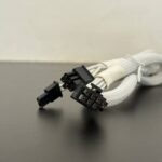 Corsair GPU VGA Type 4 (Tinka Type 3) Sleeved white PCIe kabelis 2×8 (6+2) Pin (Orginalus)