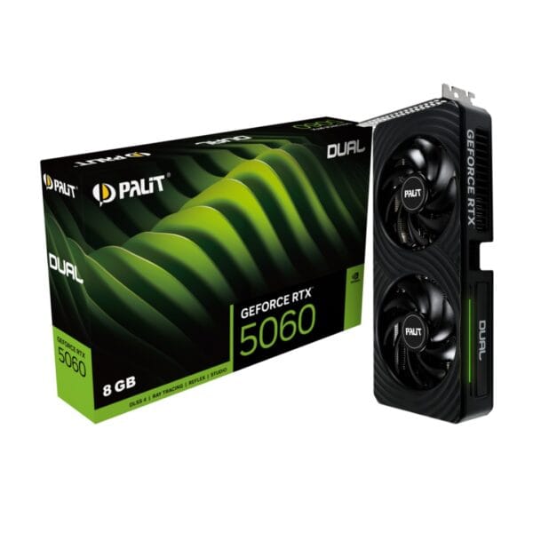 Vaizdo plokštė PALIT NVidia GeForce RTX 5060 Dual 8GB GDDR7 - Image 1
