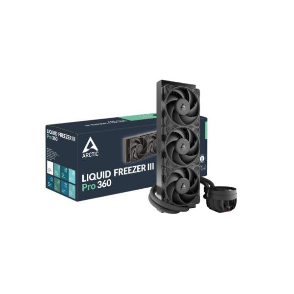 Procesoriaus (CPU) aušintuvas Arctic Liquid Freezer III Pro 360 AIO Juodas - Image 1