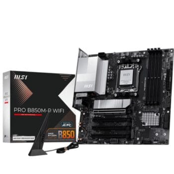 Pagrindinė Plokštė MSI PRO B850M-P WIFI AM5 mATX PCIe 5.0 Wi-Fi 7 5G LAN Bluetooth 5.4