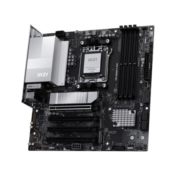 Pagrindinė Plokštė MSI PRO B850M-P WIFI AM5 mATX PCIe 5.0 Wi-Fi 7 5G LAN Bluetooth 5.4 - Image 2