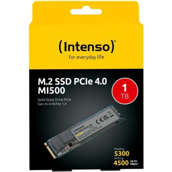 Intenso MI500 1TB NVMe M.2 SSD PCIe 4.0 Up to 5300MB/s - Image 2